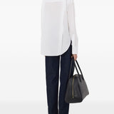 Camicia lee con ricamo in bianco Loulou de saison - donna 