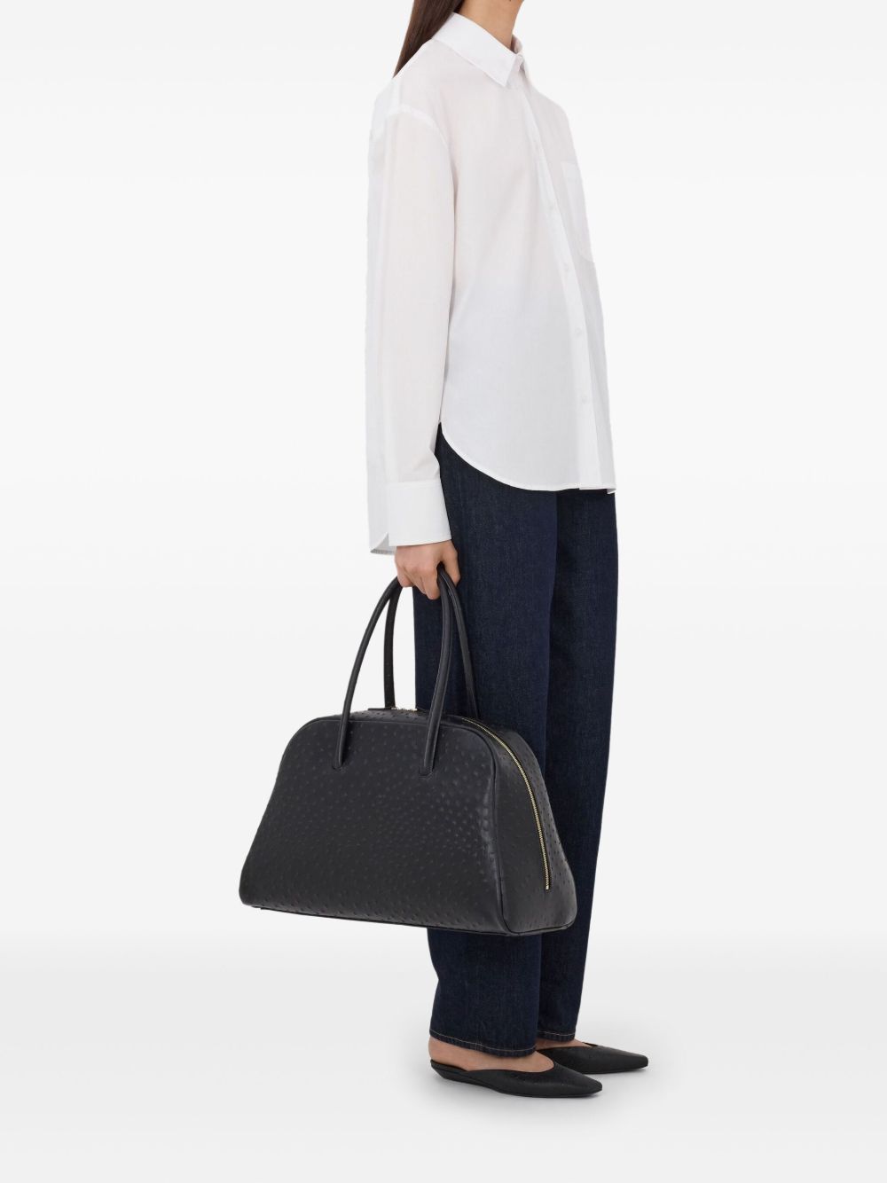 Camicia lee con ricamo in bianco Loulou de saison - donna 