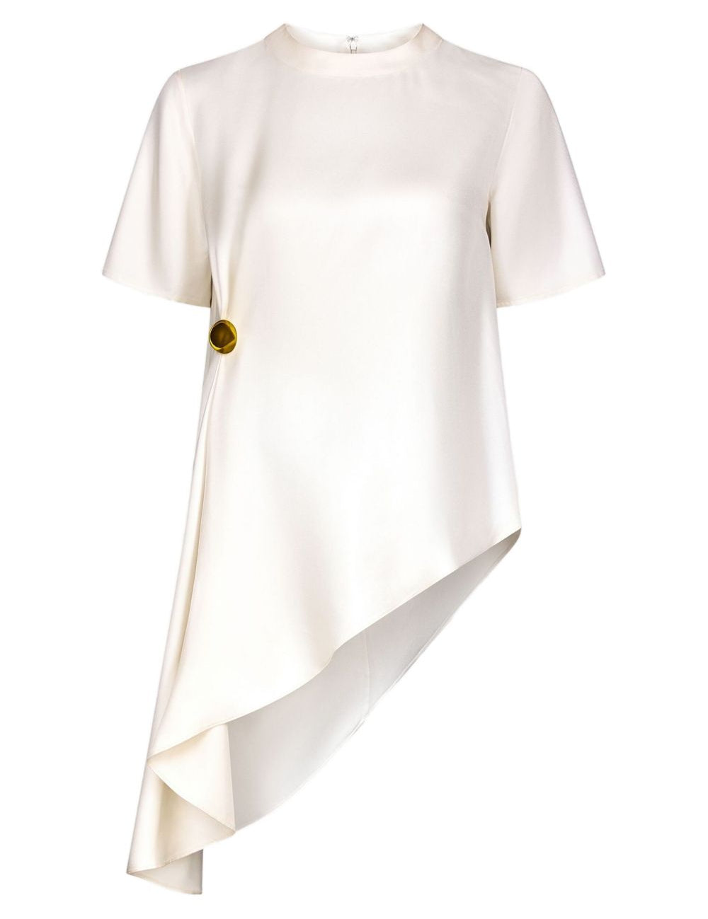 Top asimmetrico MADEA in bianco Loulou de saison - donna 