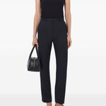 Pantaloni Mahoney con cintura in nero Loulou de saison - donna 
