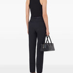 Pantaloni Mahoney con cintura in nero Loulou de saison - donna 