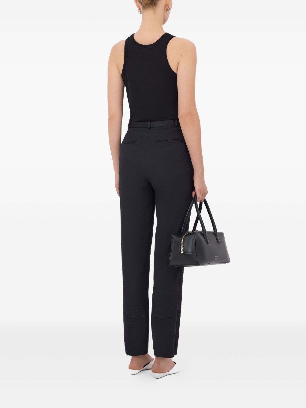 Pantaloni Mahoney con cintura in nero Loulou de saison - donna 