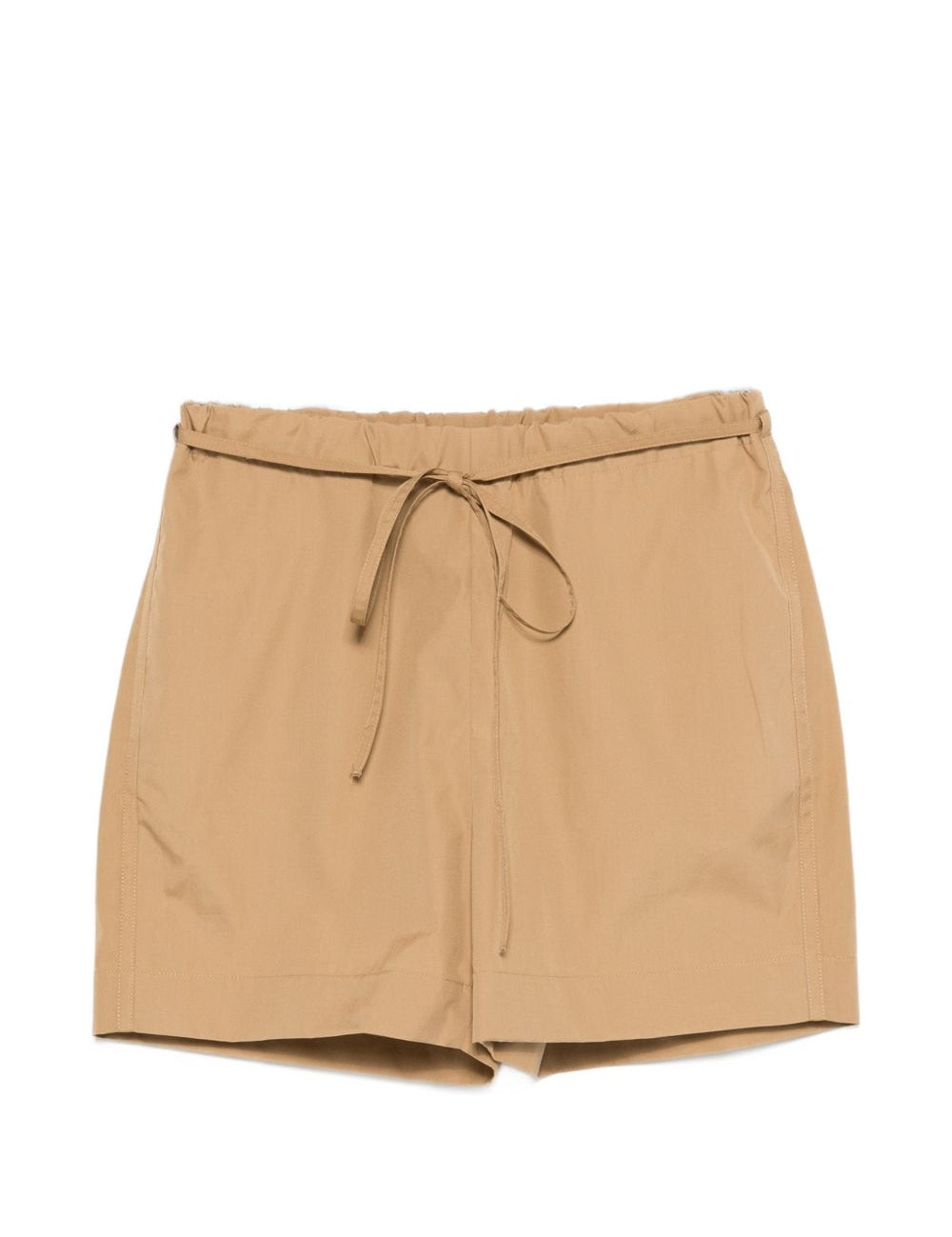 Shorts con coulisse in beige Loulou de saison - donna 