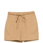 Shorts con coulisse in beige Loulou de saison - donna 