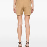 Shorts con coulisse in beige Loulou de saison - donna 