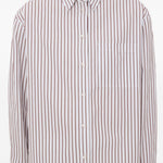 Camicia maud a righe multicolor loulou de saison - donna 