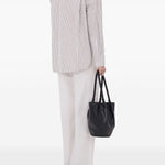 Camicia maud a righe multicolor loulou de saison - donna 