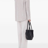 Camicia maud a righe multicolor loulou de saison - donna 