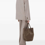 Blazer doppiopetto Norma con revers a lancia in taupe Loulou de saison - donna 