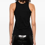 Canotta in cotone in nero Loulou De Saison - donna 