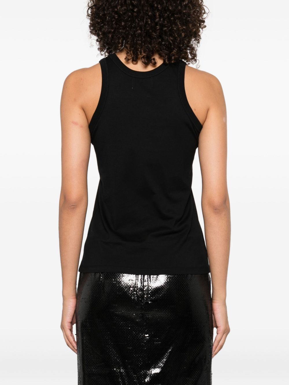 Canotta in cotone in nero Loulou De Saison - donna 