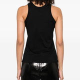 Canotta in cotone in nero Loulou De Saison - donna 