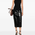 Canotta in cotone in nero Loulou De Saison - donna 