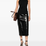 Canotta in cotone in nero Loulou De Saison - donna 