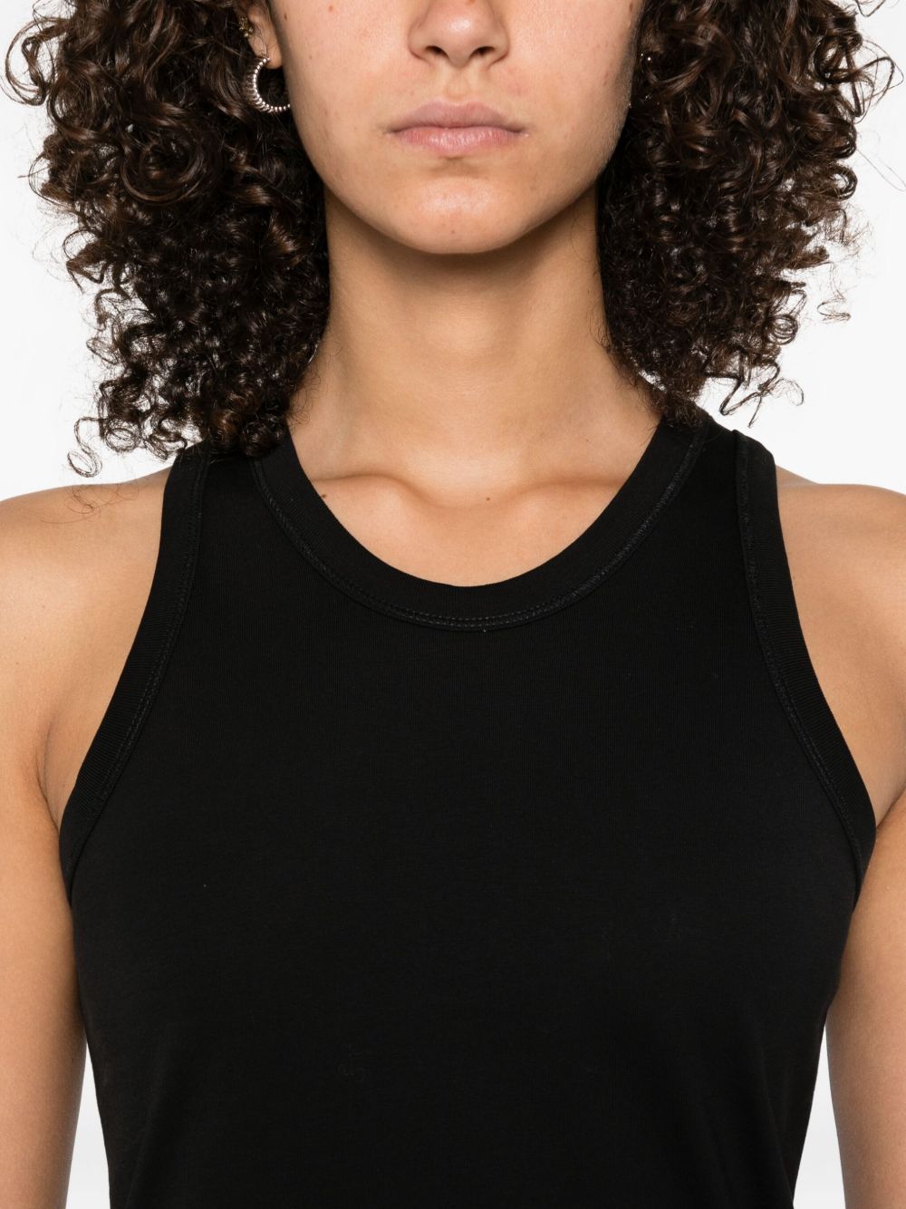 Canotta in cotone in nero Loulou De Saison - donna 