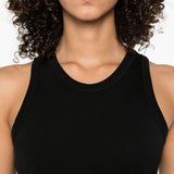 Canotta in cotone in nero Loulou De Saison - donna 