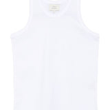 Canotta in cotone in bianco Loulou de saison - donna 