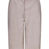 Shorts al ginocchio in beige Loulou de saison - donna 