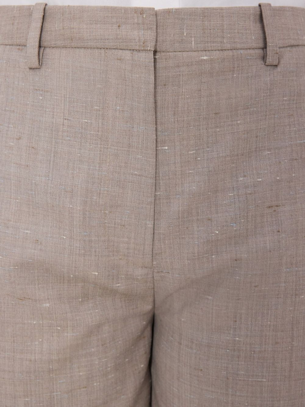 Shorts al ginocchio in beige Loulou de saison - donna 