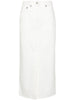 Loulou de Saison Women's Ronald Long Skirt in White