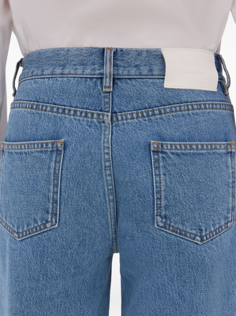 Jeans Samur Lds con cinque tasche in blu Loulou de saison - donna 