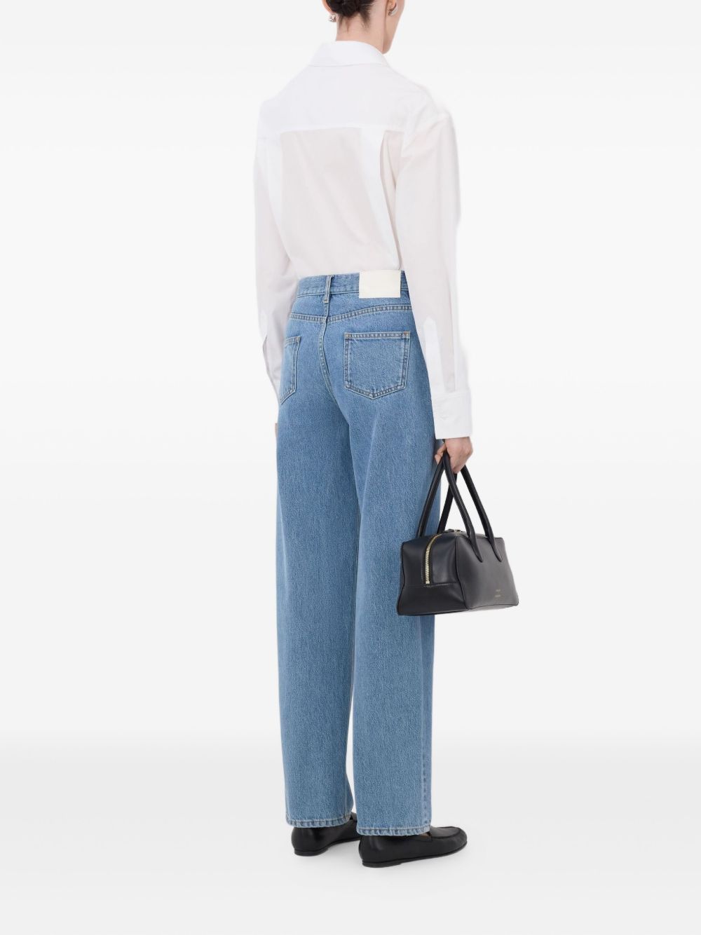 Jeans Samur Lds con cinque tasche in blu Loulou de saison - donna 