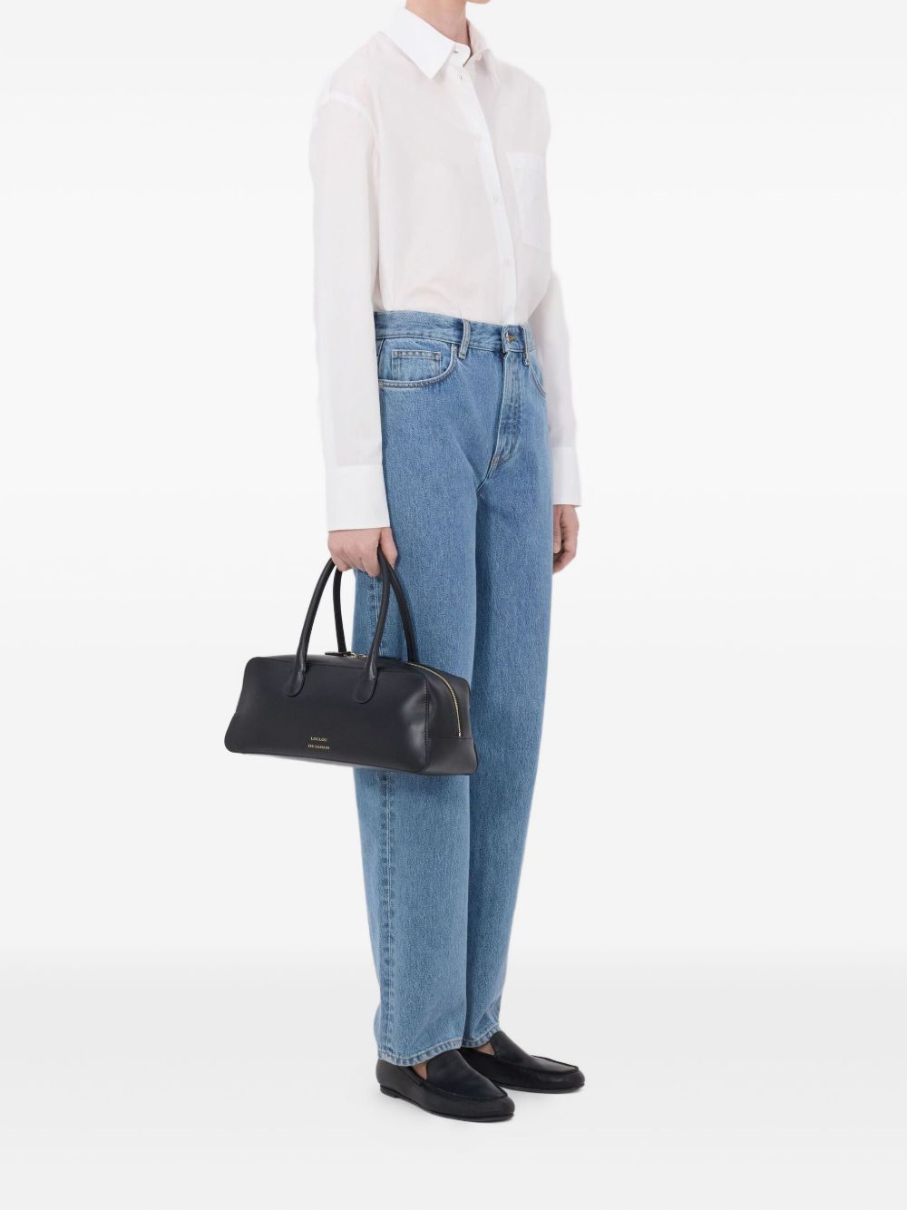 Jeans Samur Lds con cinque tasche in blu Loulou de saison - donna 