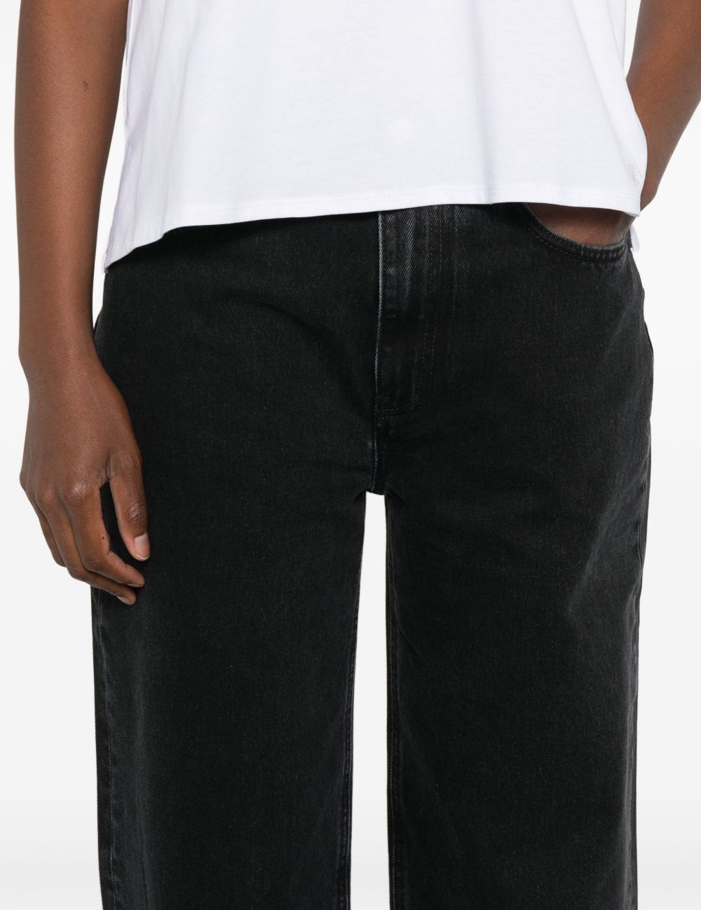 Jeans di cotone in grigio Loulou de saison - donna 