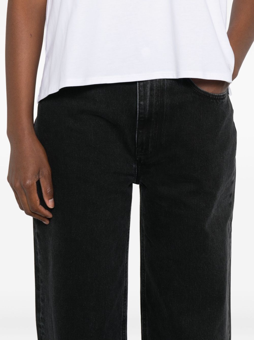 Jeans di cotone in grigio Loulou de saison - donna 