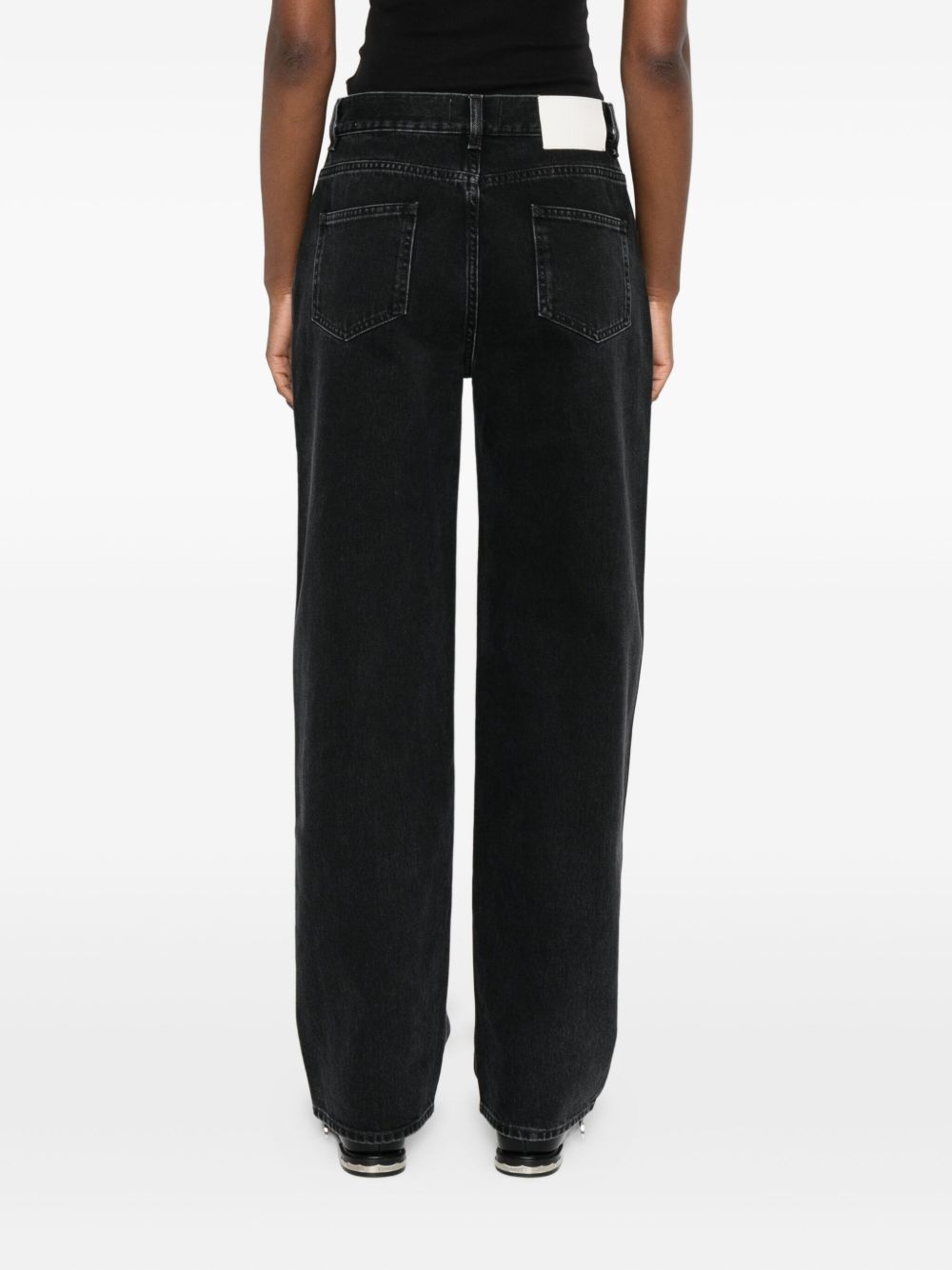 Jeans di cotone in grigio Loulou de saison - donna 