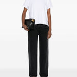 Jeans di cotone in grigio Loulou de saison - donna 