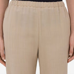 Pantaloni elasticizzati Scot in beige Loulou de saison - donna 