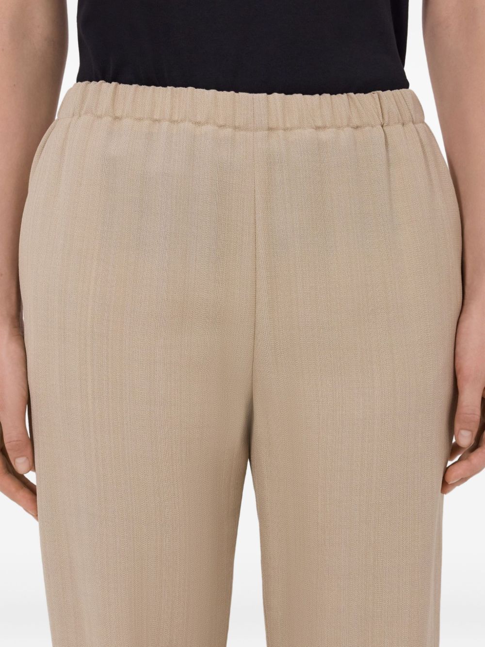 Pantaloni elasticizzati Scot in beige Loulou de saison - donna 