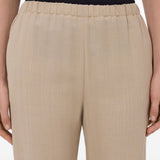 Pantaloni elasticizzati Scot in beige Loulou de saison - donna 