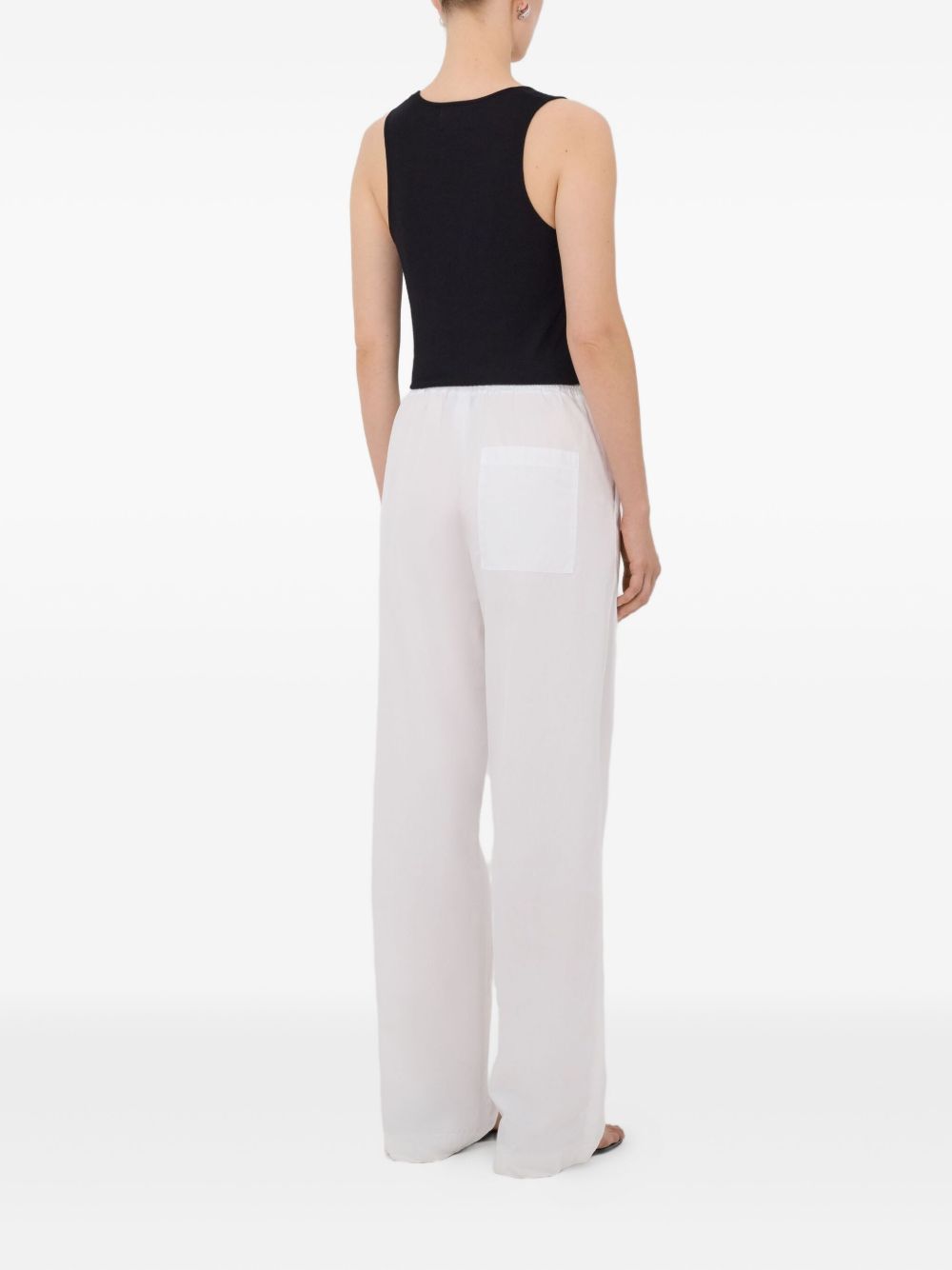 Pantaloni Sero LDS con coulisse in bianco Loulou de saison - donna 