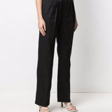 Pantaloni Takaroa in nero Loulou de saison - donna 