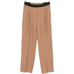 Pantaloni plissé in beige Loulou de saison - donna 