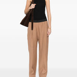 Pantaloni plissé in beige Loulou de saison - donna 