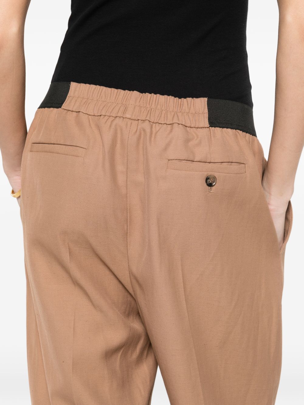 Pantaloni plissé in beige Loulou de saison - donna 