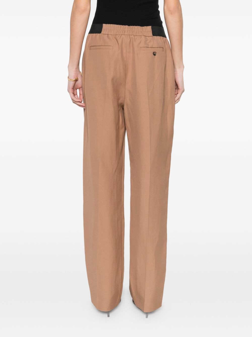 Pantaloni plissé in beige Loulou de saison - donna 