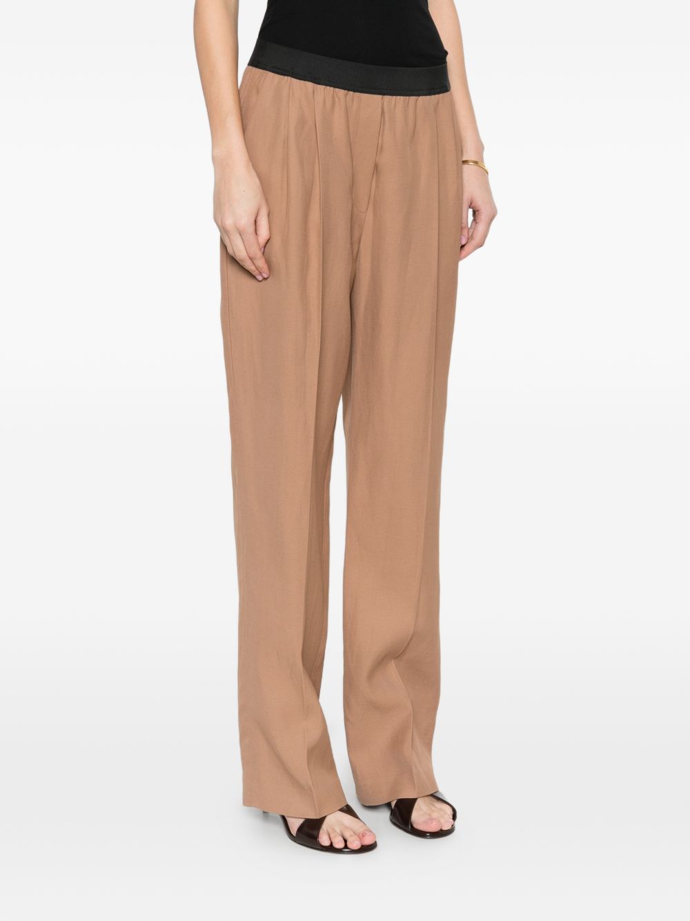 Pantaloni plissé in beige Loulou de saison - donna 