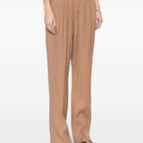 Pantaloni plissé in beige Loulou de saison - donna 