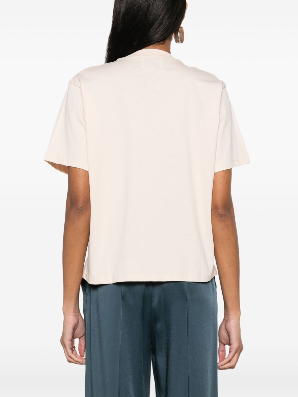 T-shirt con logo Telanto in rosa Loulou de saison - donna 