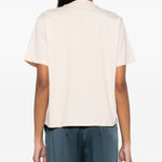 T-shirt con logo Telanto in rosa Loulou de saison - donna 