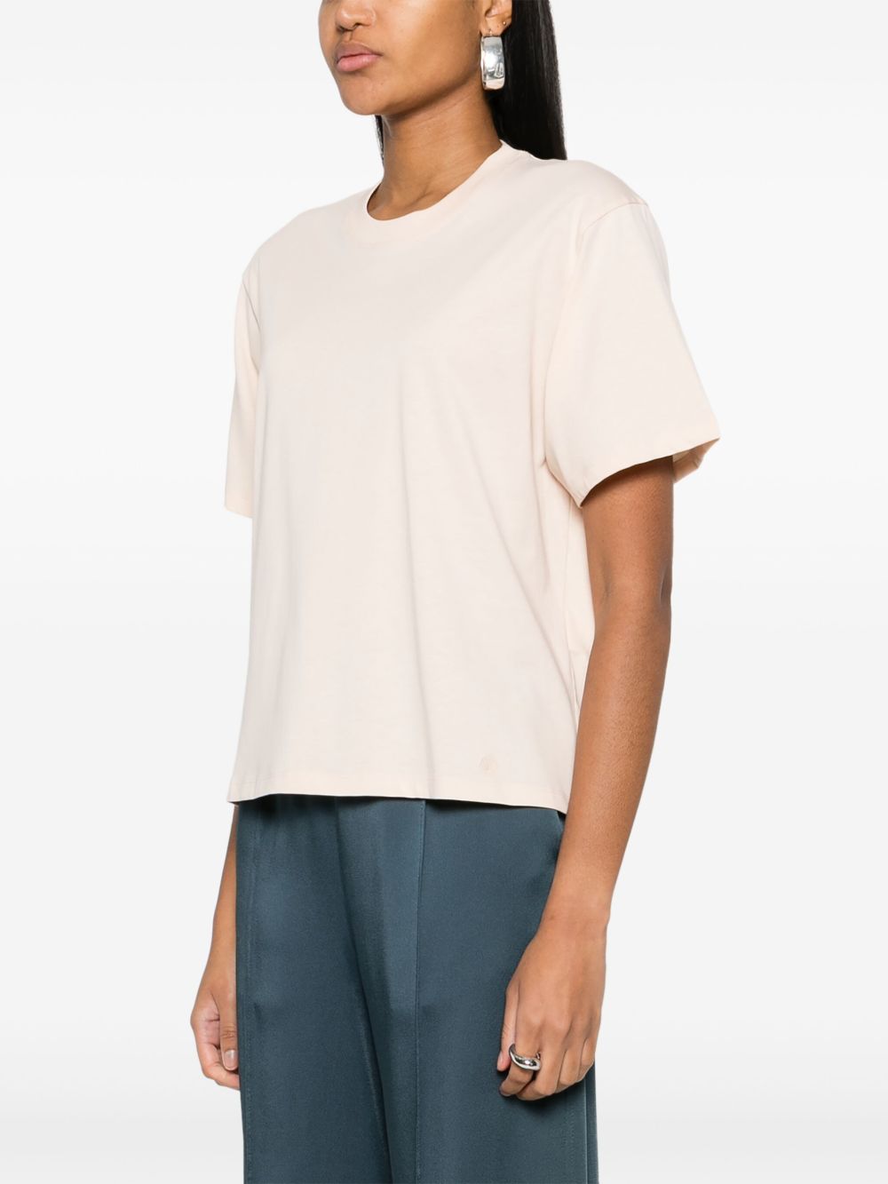T-shirt con logo Telanto in rosa Loulou de saison - donna 