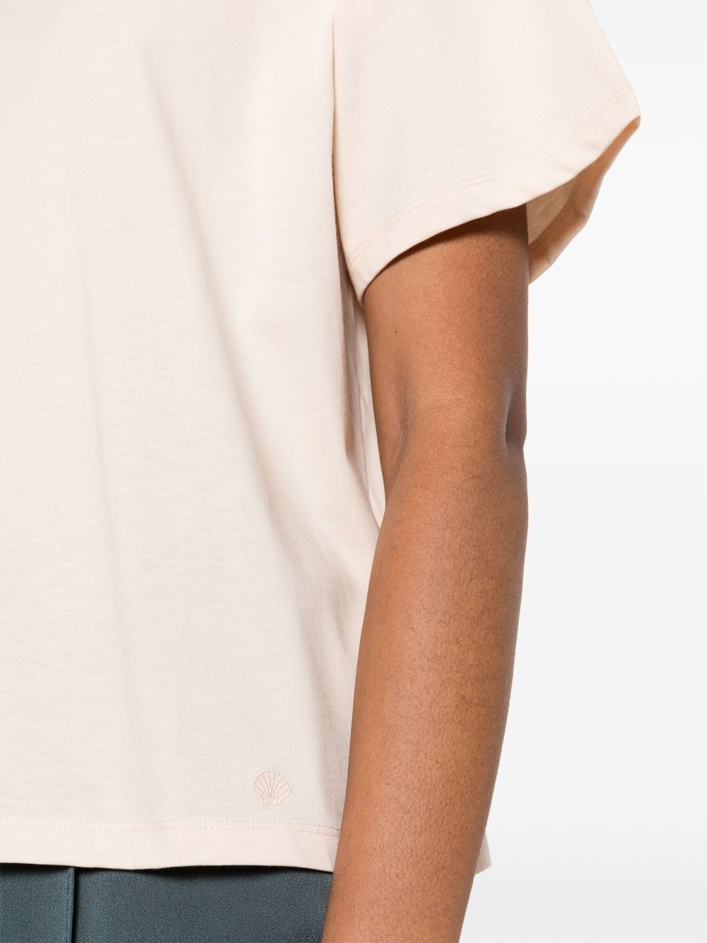 T-shirt con logo Telanto in rosa Loulou de saison - donna 
