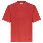 T-shirt girocollo Telanto Lds con ricamo logo in rosso Loulou de saison - donna 