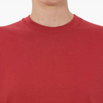 T-shirt girocollo Telanto Lds con ricamo logo in rosso Loulou de saison - donna 