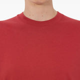 T-shirt girocollo Telanto Lds con ricamo logo in rosso Loulou de saison - donna 