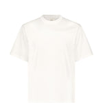 T-shirt in cotone girocollo in bianco Loulou de saison - donna 